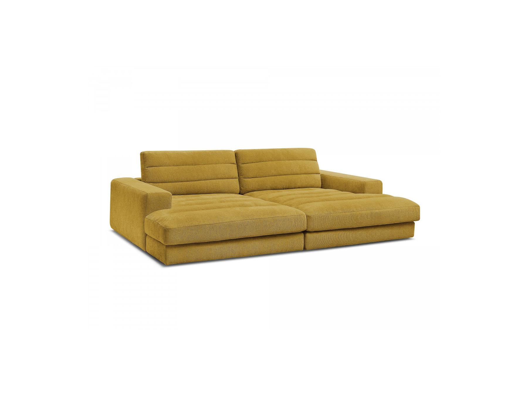 Sierra - Canapé Droit Fixe 4 Places Assise Profonde - Tissu Texturé