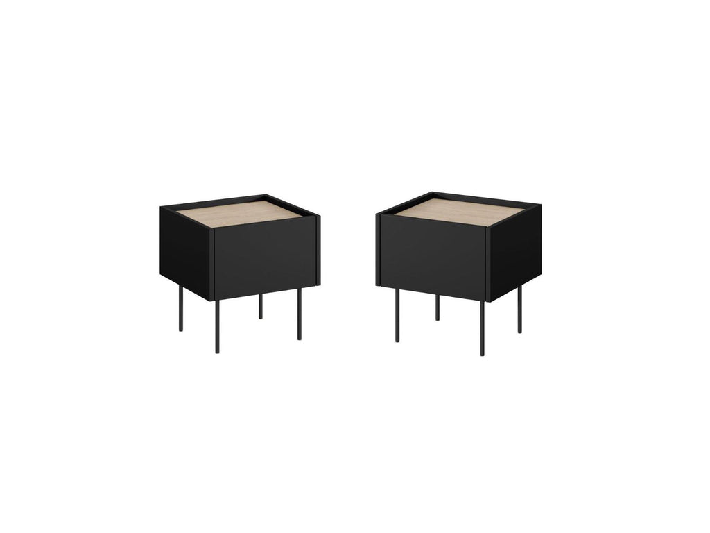 Atlas - Lot De 2 Chevets 1 Tiroir