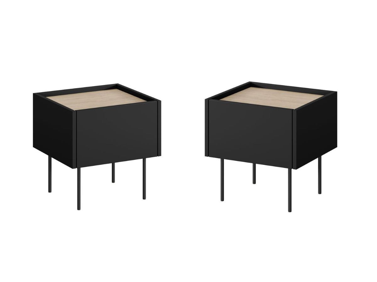 Atlas - Lot De 2 Chevets 1 Tiroir