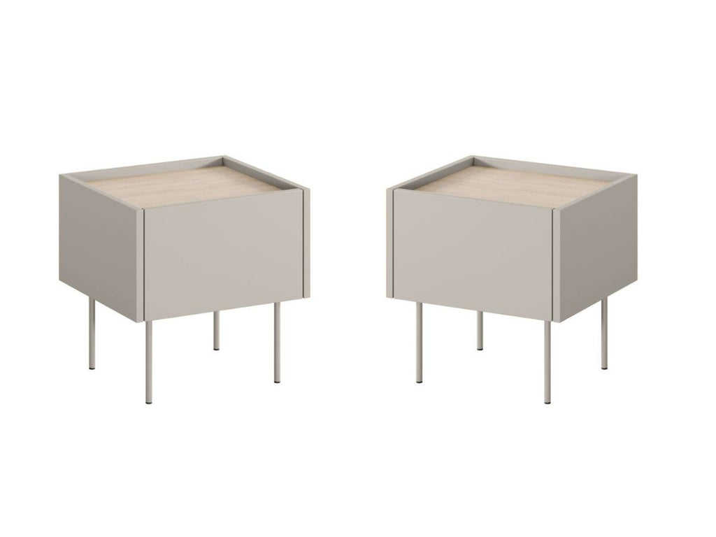Atlas - Lot De 2 Chevets 1 Tiroir
