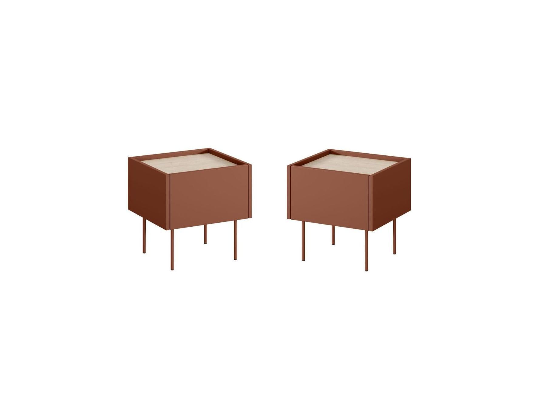 Atlas - Lot De 2 Chevets 1 Tiroir