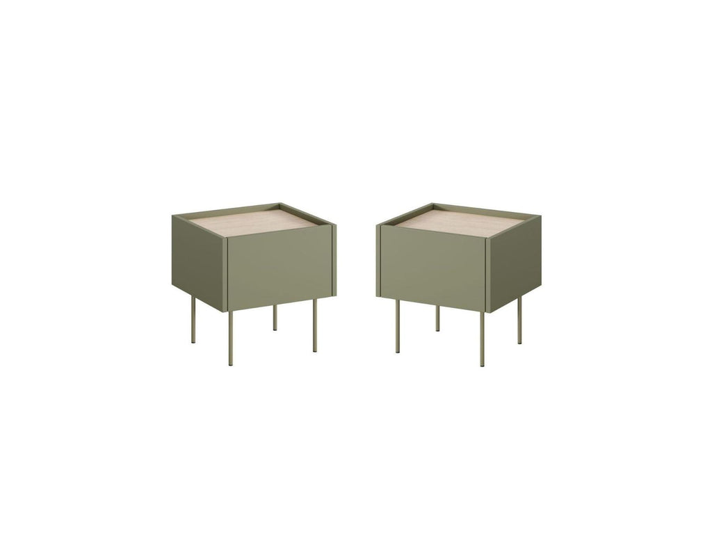 Atlas - Lot De 2 Chevets 1 Tiroir
