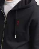 Sweat à capuche zippé Ami De Coeur – Ami Paris – Noir