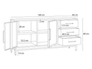 Beaubourg - 2 Door Sideboard - Solid Mango Wood