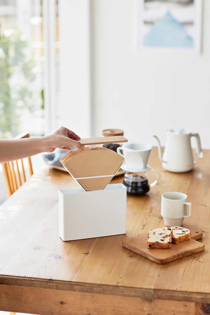 Caja de Conservación para Filtros de Café - Tosca - Blanco