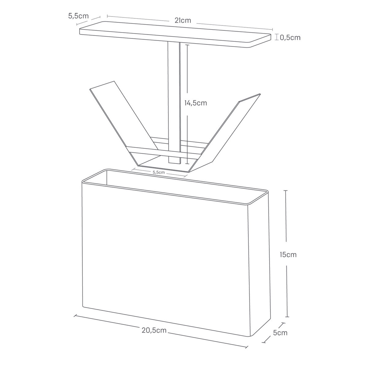 Caja de Conservación para Filtros de Café - Tosca - Blanco