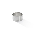 Cercle À Tarte Perforé En Inox À Bord Droit - Ø 65 Cm - H. 3.5 Cm