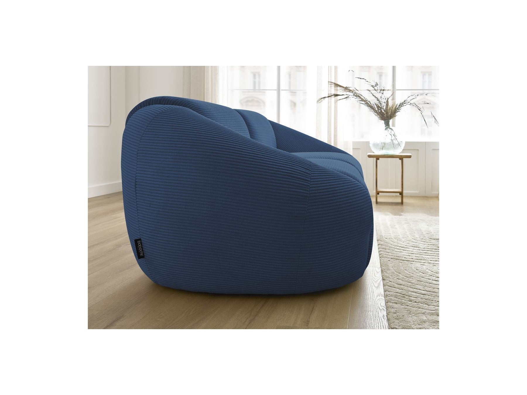 Fixed Straight 2-Seater Sofa - Tina - Corduroy