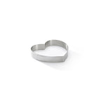 Aro Para Tarta Corazón Perforado En Inox Valrhona - Ø 12 Cm - H. 2 Cm