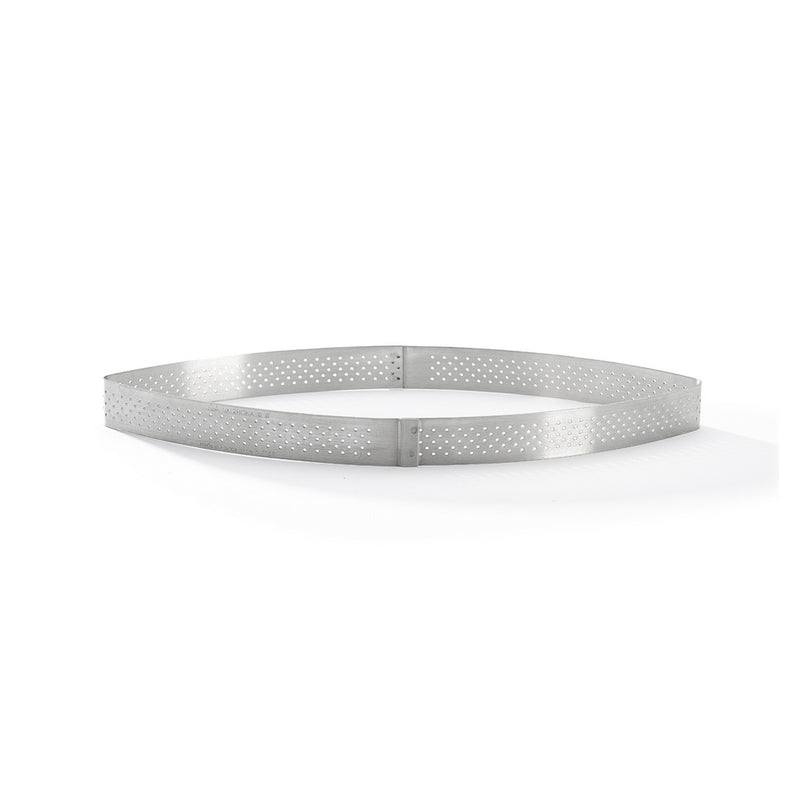 Cercle À Tarte Perforé Calisson - Hauteur 2cm - Inox