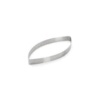 Cercle À Tarte Calisson Perforé En Inox Valrhona - 25.5 x 11 Cm - H. 2 Cm
