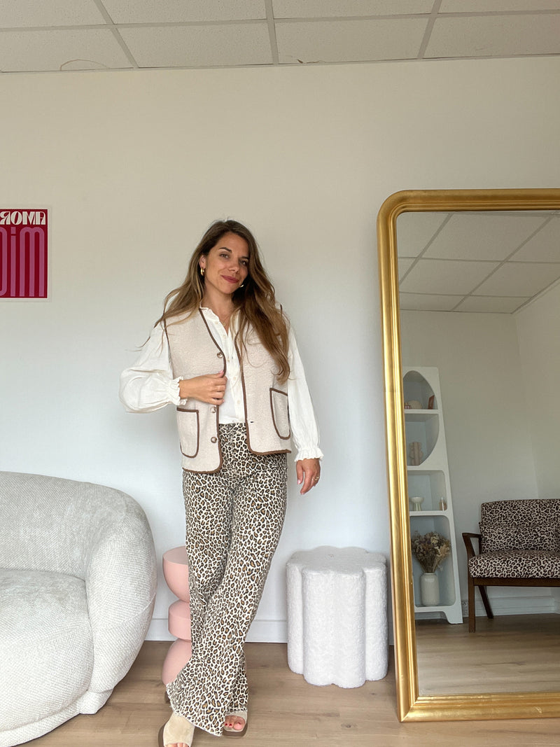 Gilet Berger Laura Beige