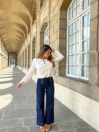 Victorine raw denim jeans