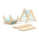 Grand Triangle De Pikler + 2 Planches Double Face + Bascule D'Équilibre