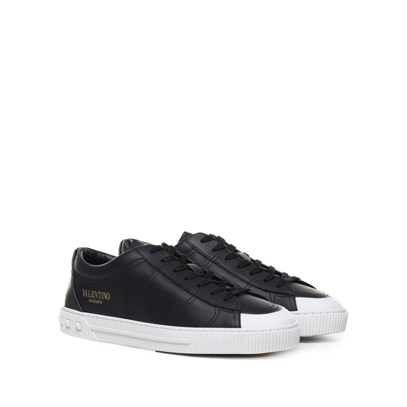 Sneakers - Valentino Garavani Leather - Black