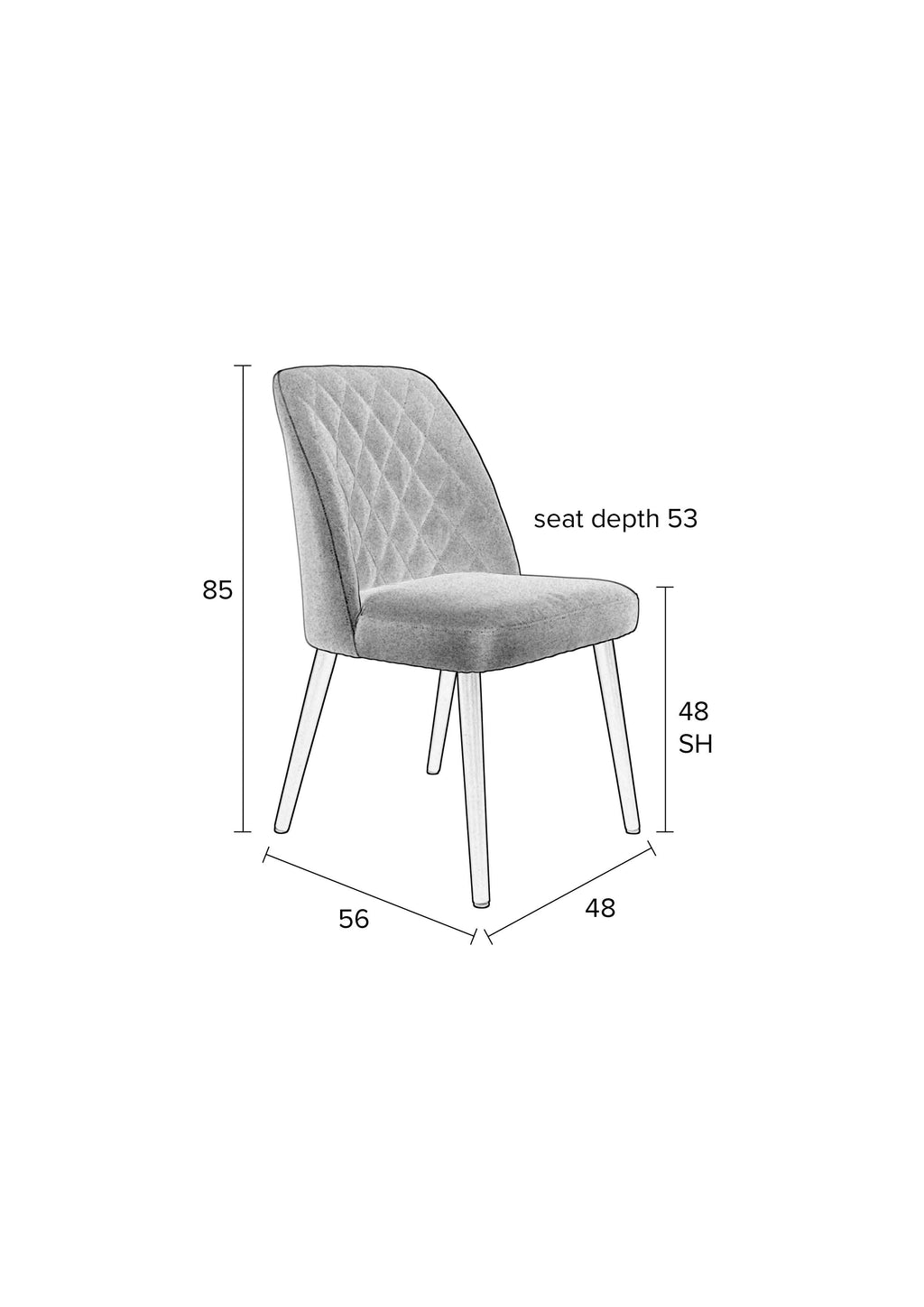 Conway - Dining Chair - Fabric - Beige