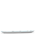 Midnight Flowers - Assiette Ovale °2 - L - Porcelaine Bone China - Camelia Aubergine