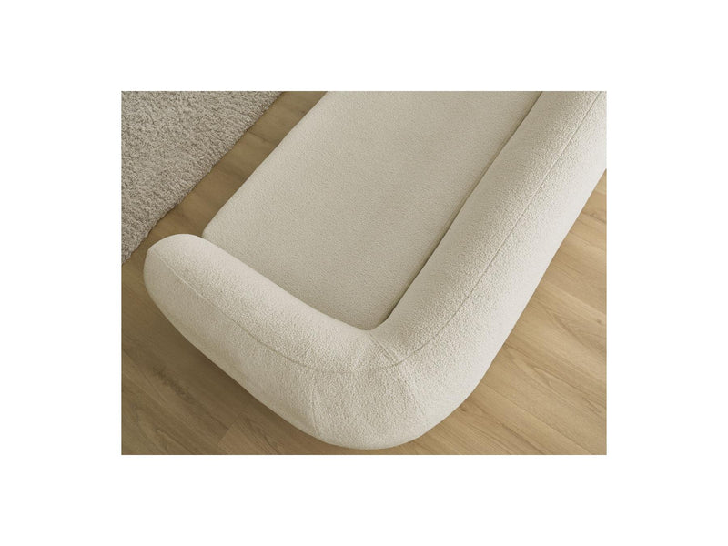 Canapé Droit Convertible Déplimousse - Neyo - Tissu Bouclette