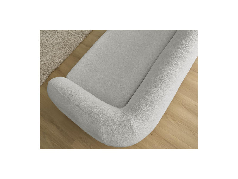 Canapé Droit Convertible Déplimousse - Neyo - Tissu Bouclette