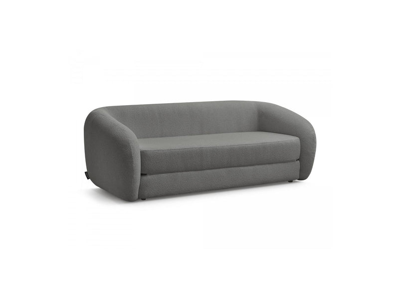 Canapé Droit Convertible Déplimousse - Neyo - Tissu Bouclette