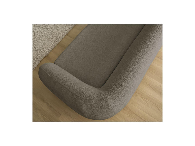 Canapé Droit Convertible Déplimousse - Neyo - Tissu Bouclette