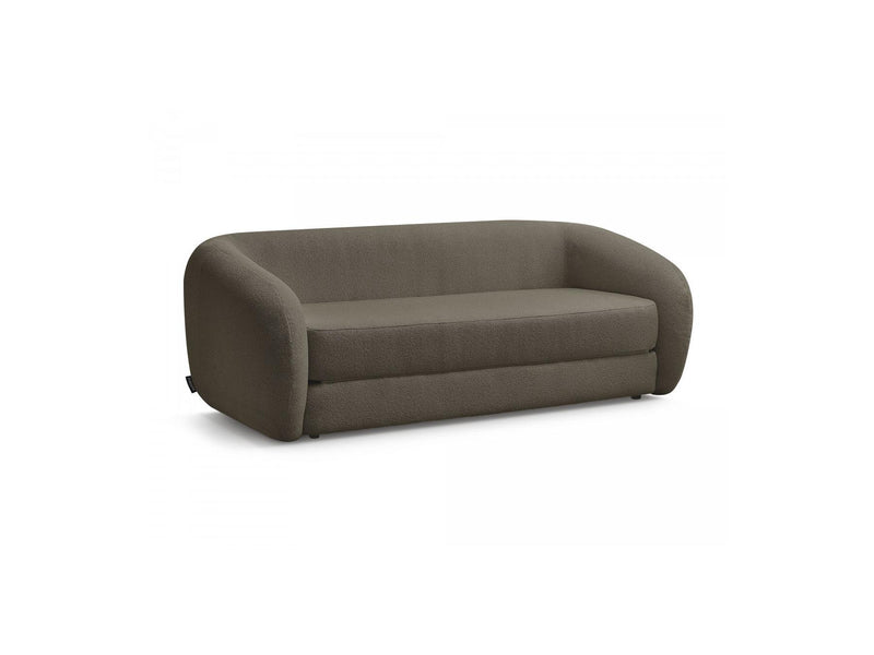 Canapé Droit Convertible Déplimousse - Neyo - Tissu Bouclette