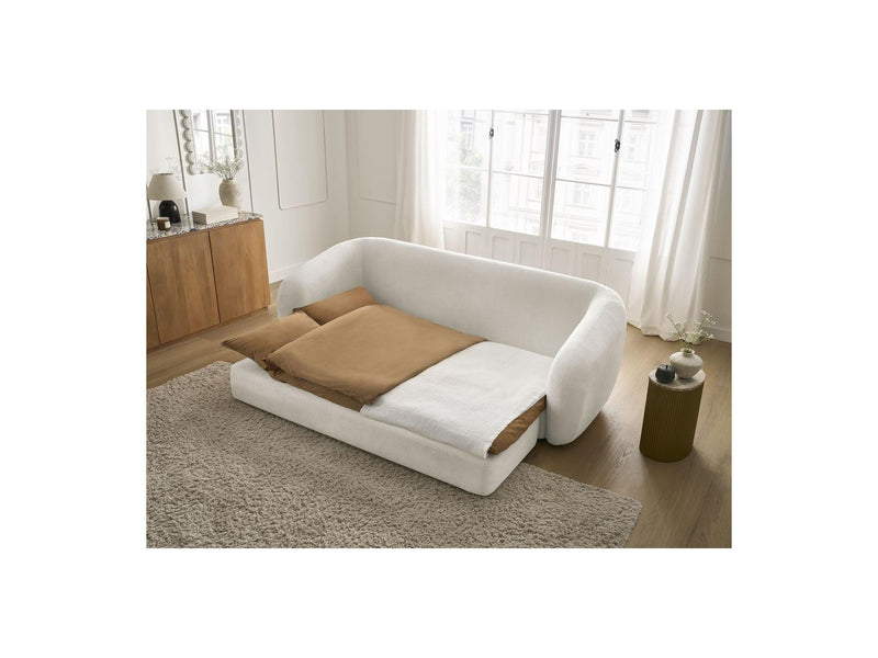 Canapé Droit Convertible Déplimousse - Neyo - Tissu Lisse