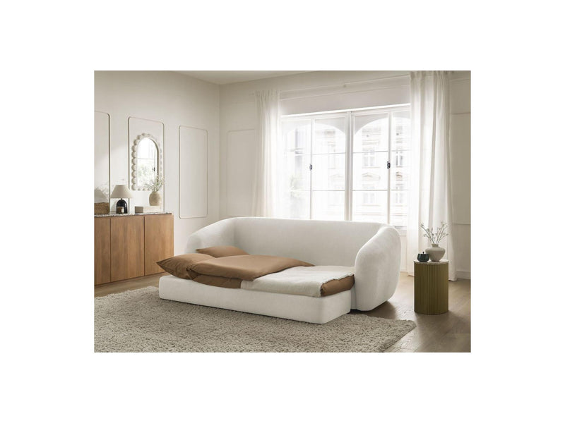 Canapé Droit Convertible Déplimousse - Neyo - Tissu Lisse