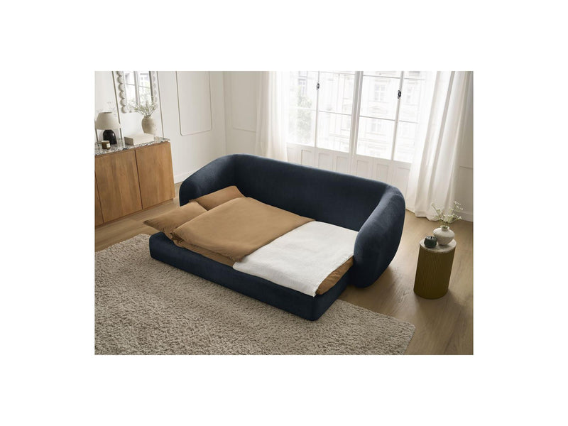 Canapé Droit Convertible Déplimousse - Neyo - Tissu Lisse