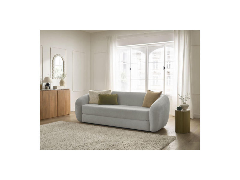 Canapé Droit Convertible Déplimousse - Neyo - Tissu Lisse