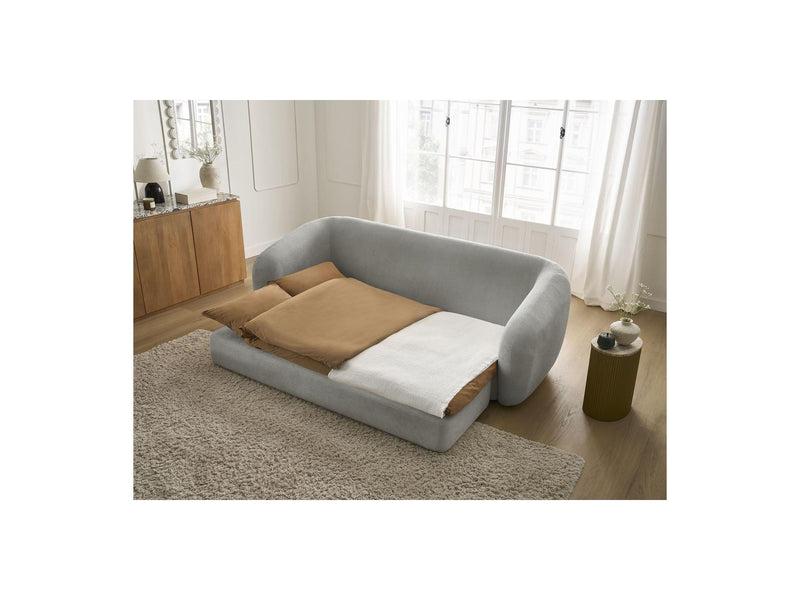 Canapé Droit Convertible Déplimousse - Neyo - Tissu Lisse