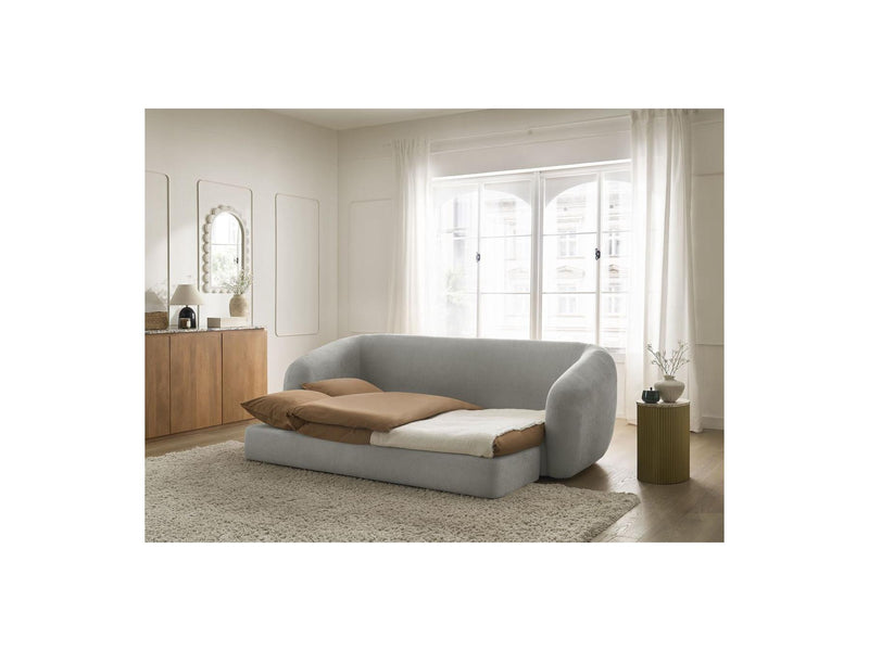 Canapé Droit Convertible Déplimousse - Neyo - Tissu Lisse