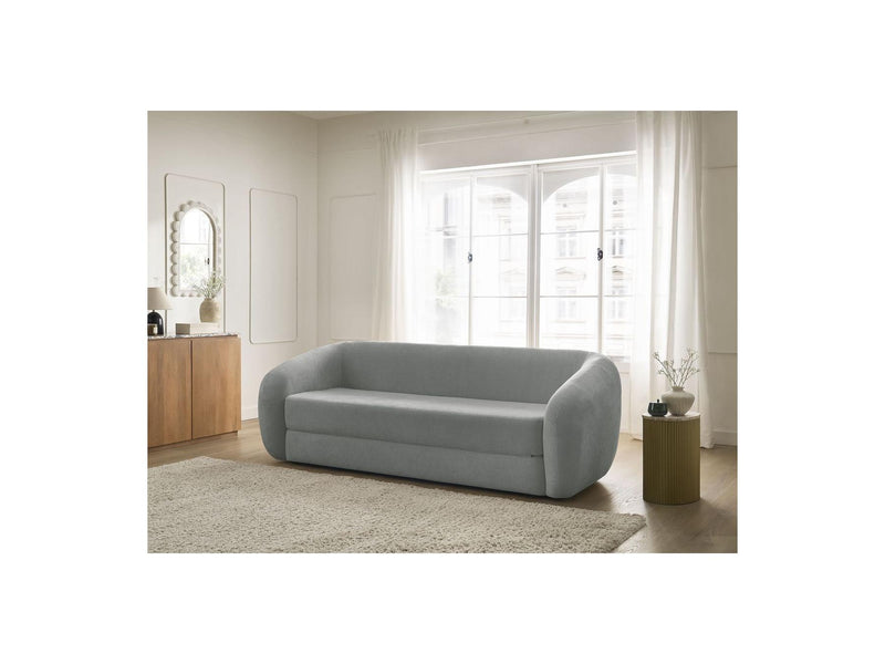 Canapé Droit Convertible Déplimousse - Neyo - Tissu Lisse