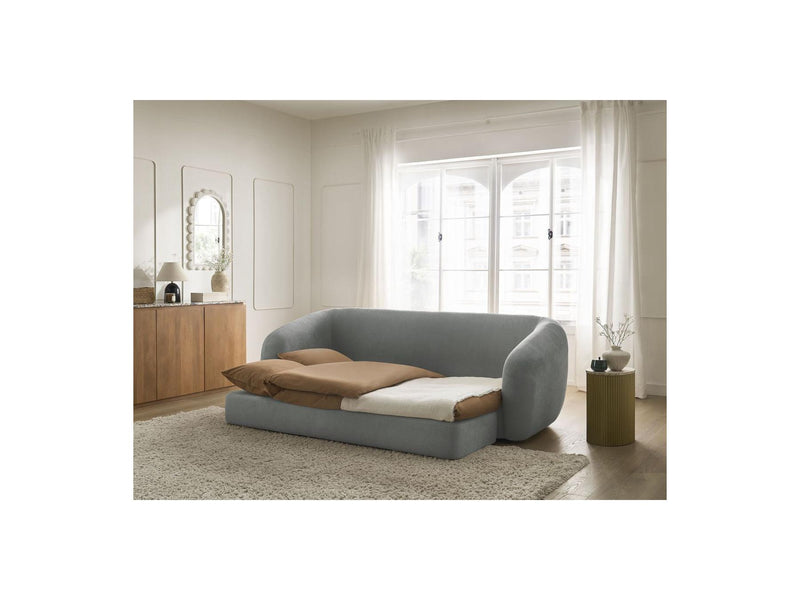 Canapé Droit Convertible Déplimousse - Neyo - Tissu Lisse