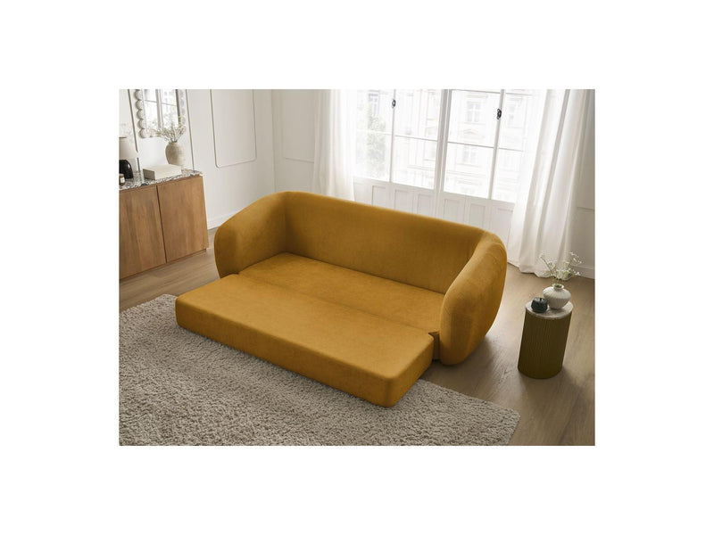 Canapé Droit Convertible Déplimousse - Neyo - Tissu Lisse