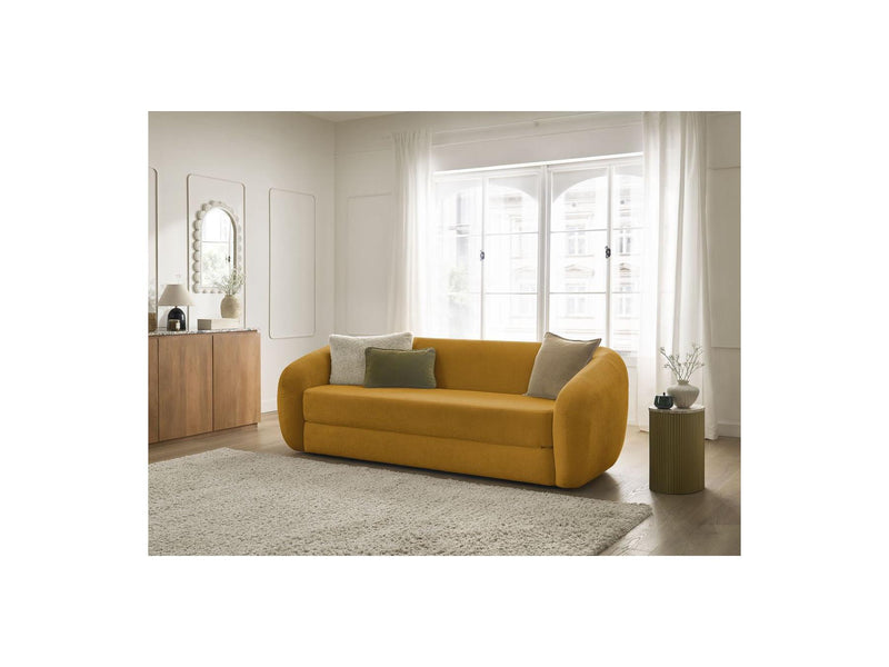 Canapé Droit Convertible Déplimousse - Neyo - Tissu Lisse