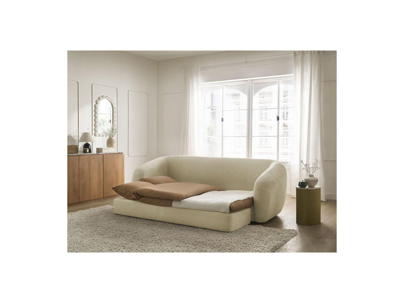 Canapé Droit Convertible Déplimousse - Neyo - Tissu Lisse