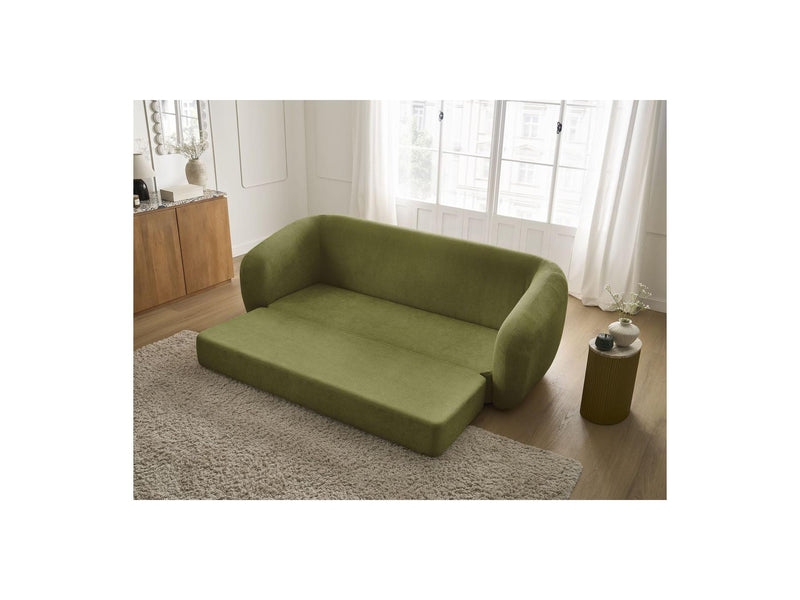 Canapé Droit Convertible Déplimousse - Neyo - Tissu Lisse