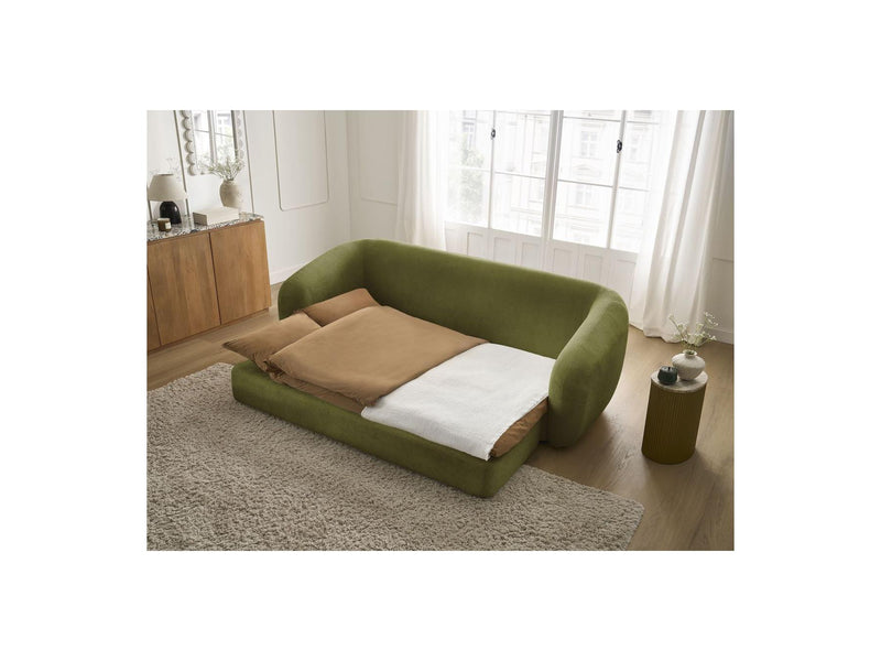 Canapé Droit Convertible Déplimousse - Neyo - Tissu Lisse