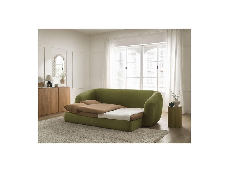 Canapé Droit Convertible Déplimousse - Neyo - Tissu Lisse