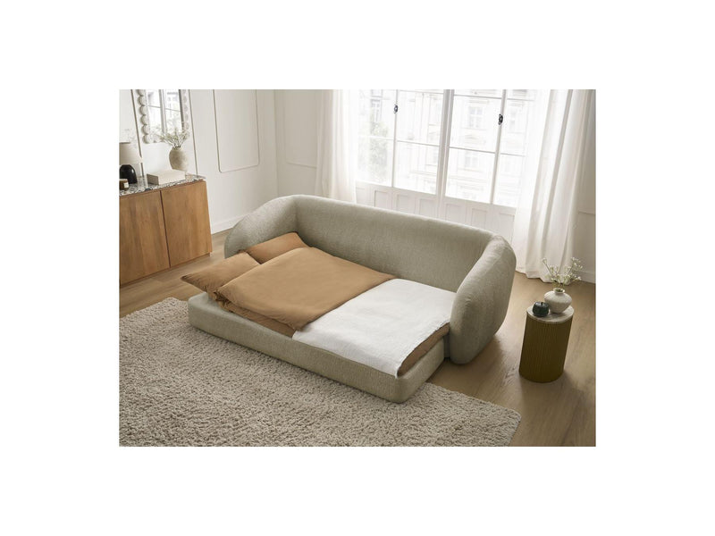 Canapé Droit Convertible Déplimousse - Neyo - Tissu Texturé