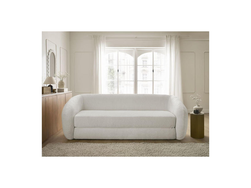 Canapé Droit Convertible Déplimousse - Neyo - Tissu Texturé