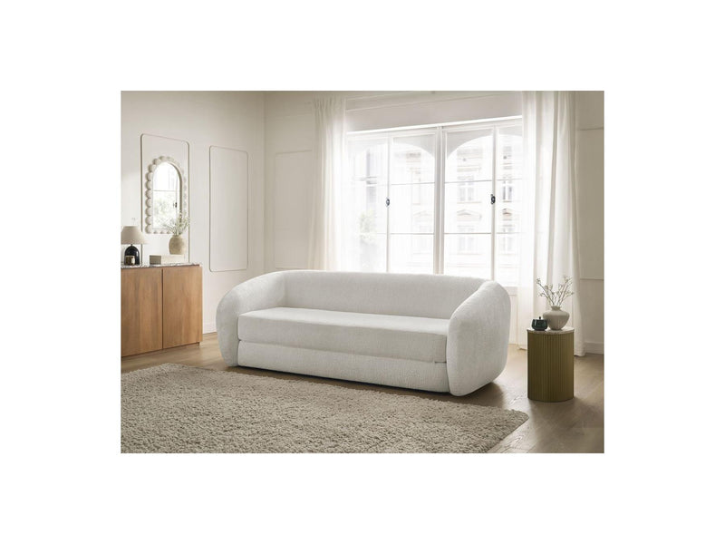 Canapé Droit Convertible Déplimousse - Neyo - Tissu Texturé