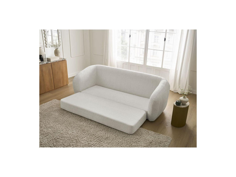 Canapé Droit Convertible Déplimousse - Neyo - Tissu Texturé