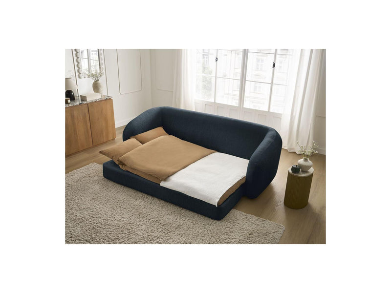 Canapé Droit Convertible Déplimousse - Neyo - Tissu Texturé