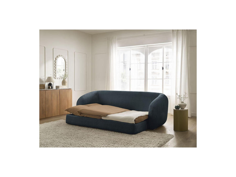 Canapé Droit Convertible Déplimousse - Neyo - Tissu Texturé