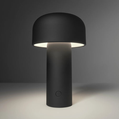 Lampe De Table Rechargeable Design Noir Mat Bellhop - Flos