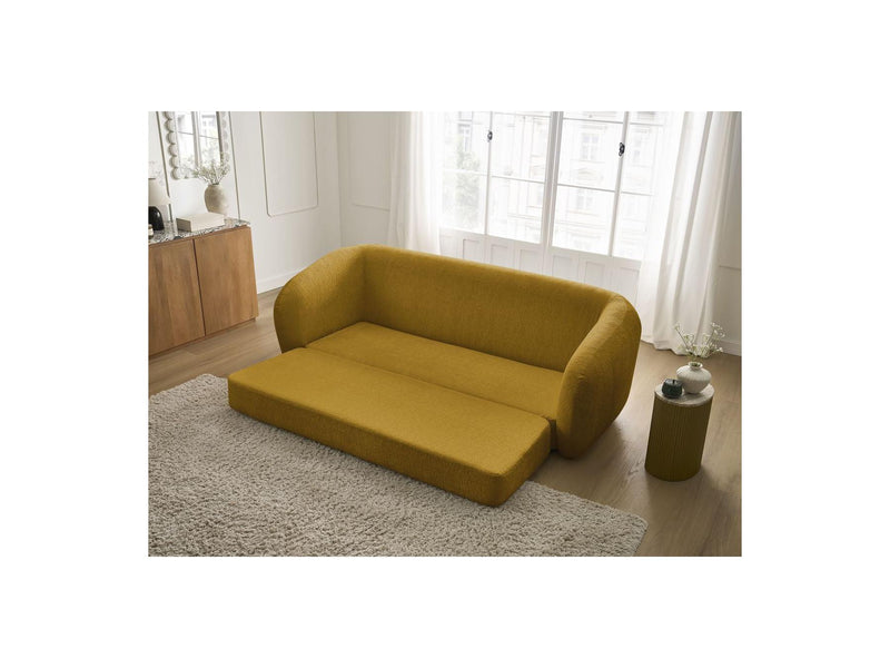 Canapé Droit Convertible Déplimousse - Neyo - Tissu Texturé