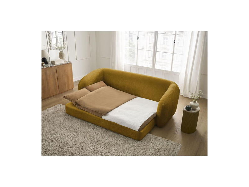 Canapé Droit Convertible Déplimousse - Neyo - Tissu Texturé