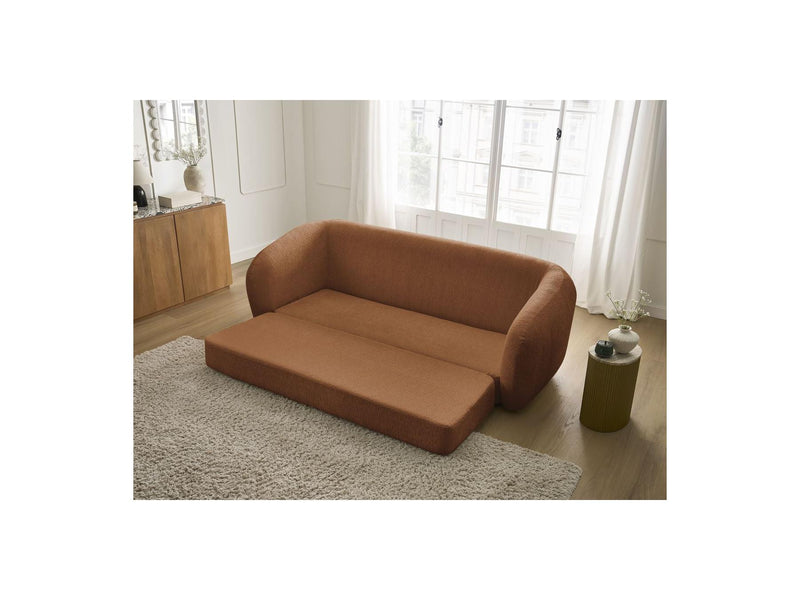 Canapé Droit Convertible Déplimousse - Neyo - Tissu Texturé